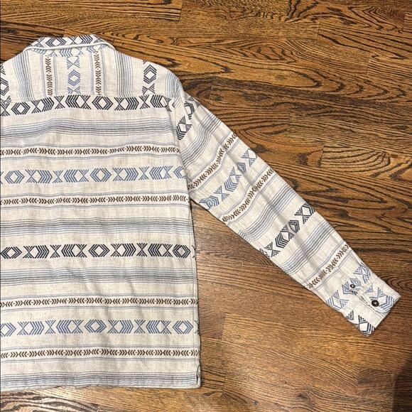 Billabong Offshore Jacquard Flannel Button Down Aztec Shirt Men's M - Picture 6 of 7